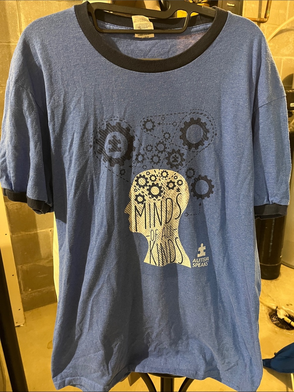Autism Speaks Blue T shirt | MENS LARGE